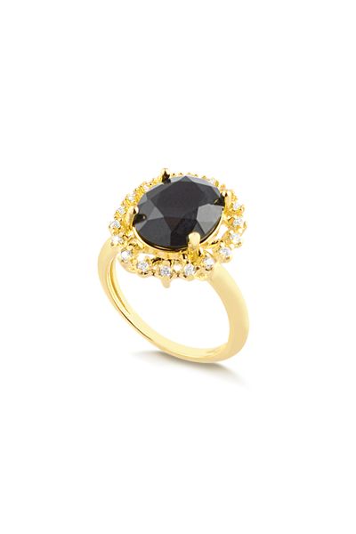Anel-com-pedra-oval-preta-cravejado-ao-redor-de-zirconias-cristal-banhado-em-ouro-18k